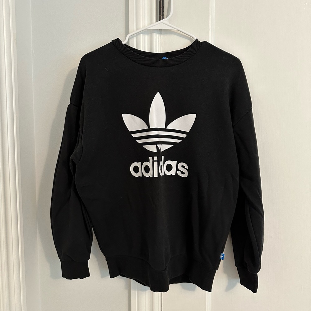 Adidas originals trefoil drop sleeve crewneck